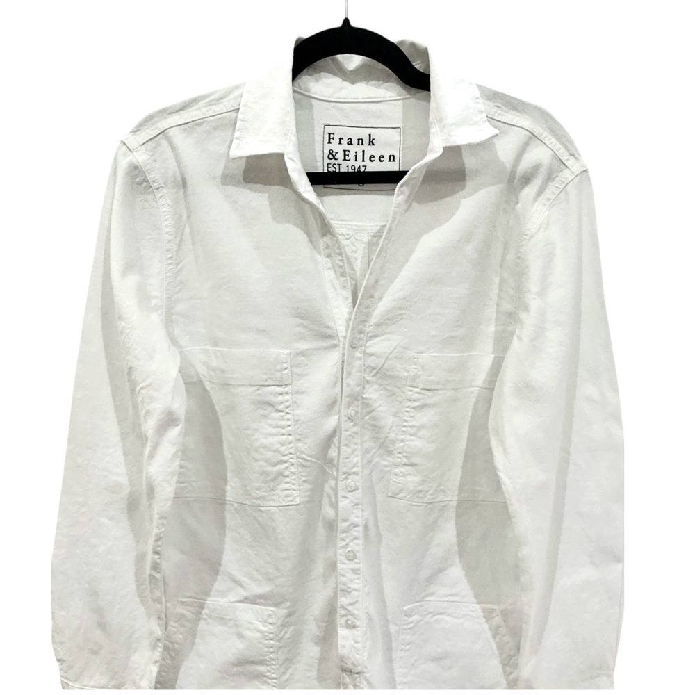 Frank & Eileen Ireland Playsuit Linen Romper Long Sleeve White Size XS - Picture 5 of 8